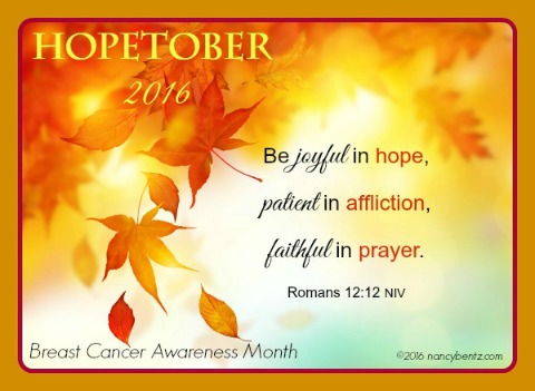 Hopetober 2016 – Breast Cancer Awareness Month